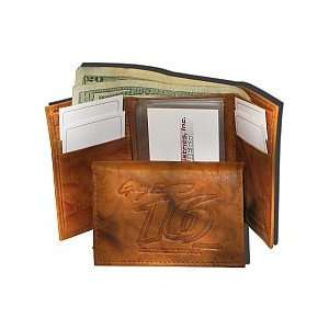  Rico Greg Biffle Embossed Leather Trifold Wallet Sports 