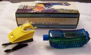 AVON SNOWMOBILE OLAND AFTER SHAVE COLLECTABLE WINTER FRAGRANCE RAZOR 