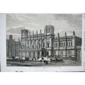  1870 Buildings London University Burlington Gardens Art 