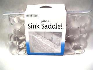 NEW Pebblz Pebble Sink Saddle Protector Clear by InterDesign