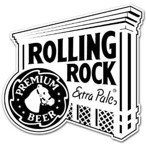  Rolling Rock Beer Label Car Bumper Sticker Decal 4x4 