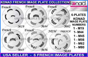 Konad Stamping Nail Art French Designs Image Plates  