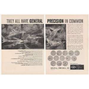   Military Aircraft 13 Model General Precision 2 Page Print Ad Home