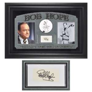  Bob Hope Framed Auto Cut (Deluxe w/Suede/Logos) Sports 