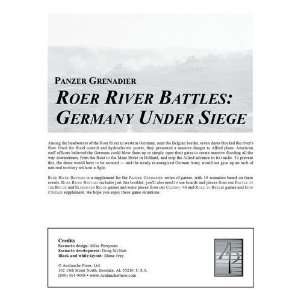  APL Panzer Grenadiers Roer River Battles, Germany Under 
