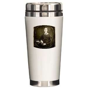  Emily Dickinson Poet Ceramic Travel Mug by  