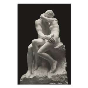  Rodin, The Kiss Premium Poster Print, 12x18