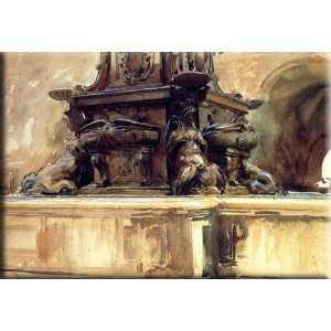  Bologna Fountain 30x21 Streched Canvas Art by Sargent 