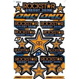 Rockstar Energy Drink Motocross Racing Decal Sticker Sheet C136