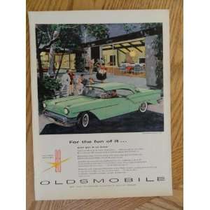  1957 Oldsmobile Golden Rocket 88 / Oringial magazine print 