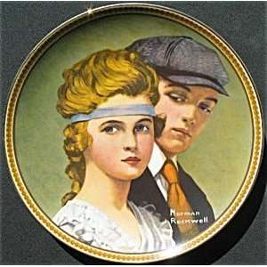  Norman Rockwell Meeting on the Path Collector Plate 