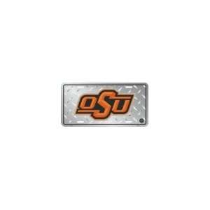  Oklahoma State Cowboys Diamond Metal License Plate 