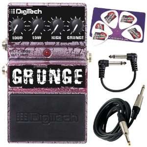  DigiTech DGR Grunge Distortion Guitar Effects Pedal Bundle 