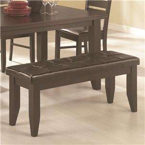   Dining Bench with Tufted Upholstered Seat by Coaster 