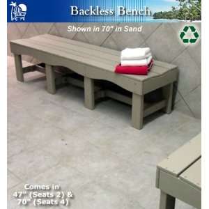  Backless Bench   Seats Two or Four