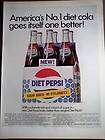 1969 New Diet Pepsi   No Cyclamates vintage soda ad