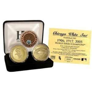   White Sox 24Kt Gold And Infield Dirt 3 Coin Set