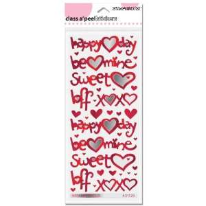   , Sticker Sweet Words Mirror Red w/Silver Arts, Crafts & Sewing