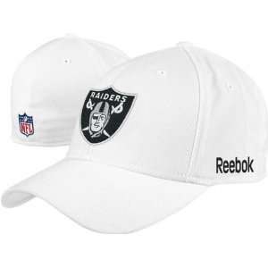  Oakland Raiders 2010 White Flex Sideline Structured Hat 