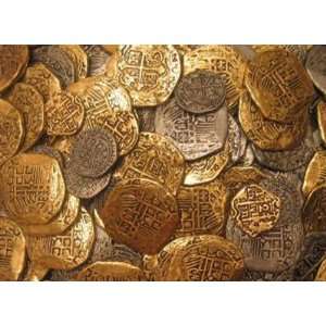  Lot of 100   Pirate Doubloons Gold Coins 