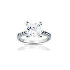 925 STERLING SILVER MARQUISE PRINCESS SOLITAIRE SIZE 7  