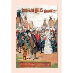 Buffalo Bill Visit of the Majesties 12x18 Giclee on 