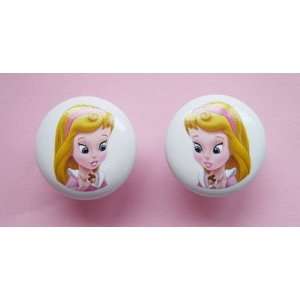 New 2pc Disney Baby Princess Aurora Sleeping Beauty Ceramic Dresser 