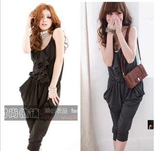 Korean Fashion Womens Spaghetti Strap Jumpsuit Overall Rompers XS S 