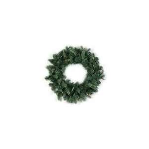 24 Pre lit Natural Frasier Fir Artificial Christmas Wreath   Mul 