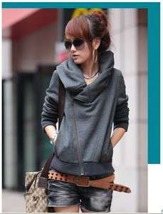 Preppy Look Fashionable Casual Long Sleeve Pure Color Cotton Sweaters 