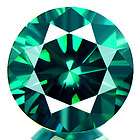  NATURAL ROUND SPARKLING BLUE GREEN DIAMOND REAL EARTH MINED DIAMOND