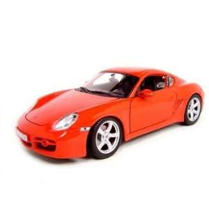  Porsche Cayman S Red Diecast Model 118 Die Cast Car Toys 