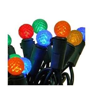  70 Outdoor String Lights, LED G12 Bulbs, Multi Color 
