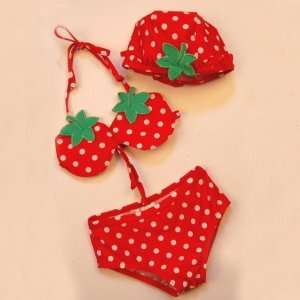  HOTER®Girls Strawberry Two Piece Swimsuits, Girls Bikini 