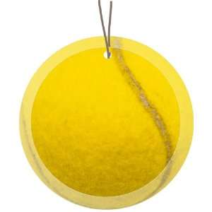  Rikki Knight Tennis Ball Design Glass Round Christmas Tree 
