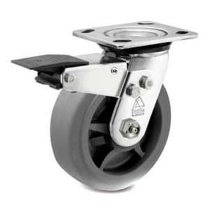 Bassick Prism Stainless Steel Total Lock Swivel Caster, Thermal 