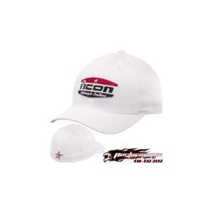  Icon Hellbent Hat   Large/X Large/White Automotive