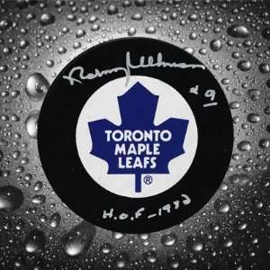  Norm Ullman Toronto Maple Leafs Autographed Puck Sports 