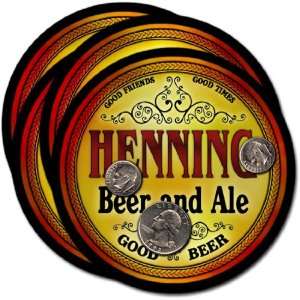 Henning , TN Beer & Ale Coasters   4pk