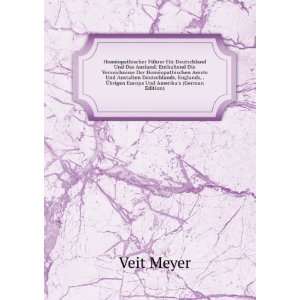   Ã?brigen Europa Und Amerikas (German Edition) Veit Meyer Books
