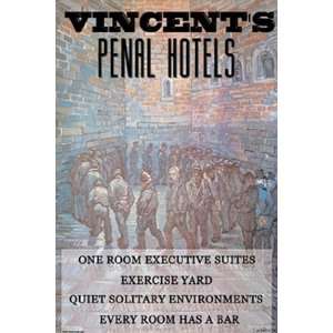  Vincents Penal Hotels   Poster by Wilbur Pierce (12x18 