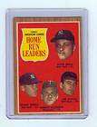 1962 Topps A L Home Run Leaders Mickey Mantle Roger Maris 53 Good BV 