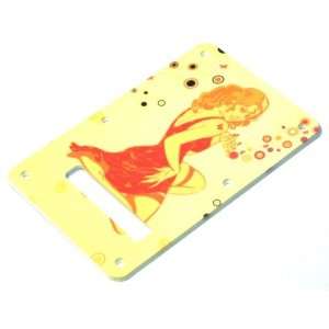  Faded Yellow Pin Up Girl Graphical Strat Tremolo Cover 
