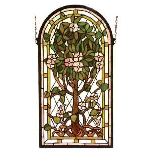 Exclusive By Meyda 15 Inch W 29 Inch H Arched Tree Of Life Window 