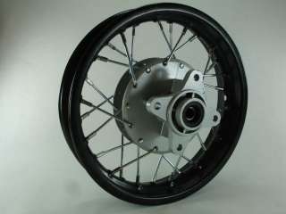 10 Rear Rim for pit bikes running a drum brake. Fits Honda CRF50 and 