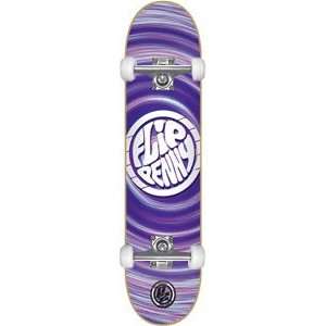 Flip Penny HipNotic Complete Skateboard   7.75 w/Raw Trucks & Wheels 