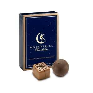 Moonstruck Chocolate 6 Piece Milk and Dark Chocolate Truffle 