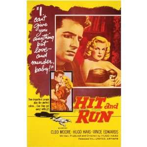  Hit and Run (1957) 27 x 40 Movie Poster Style A