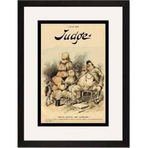 Black Framed/Matted Print 17x23, Judge Magazine Brice, Boodle and 