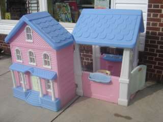 Little Tikes Doll House & Childs Play House Pink & White HTF My Size 